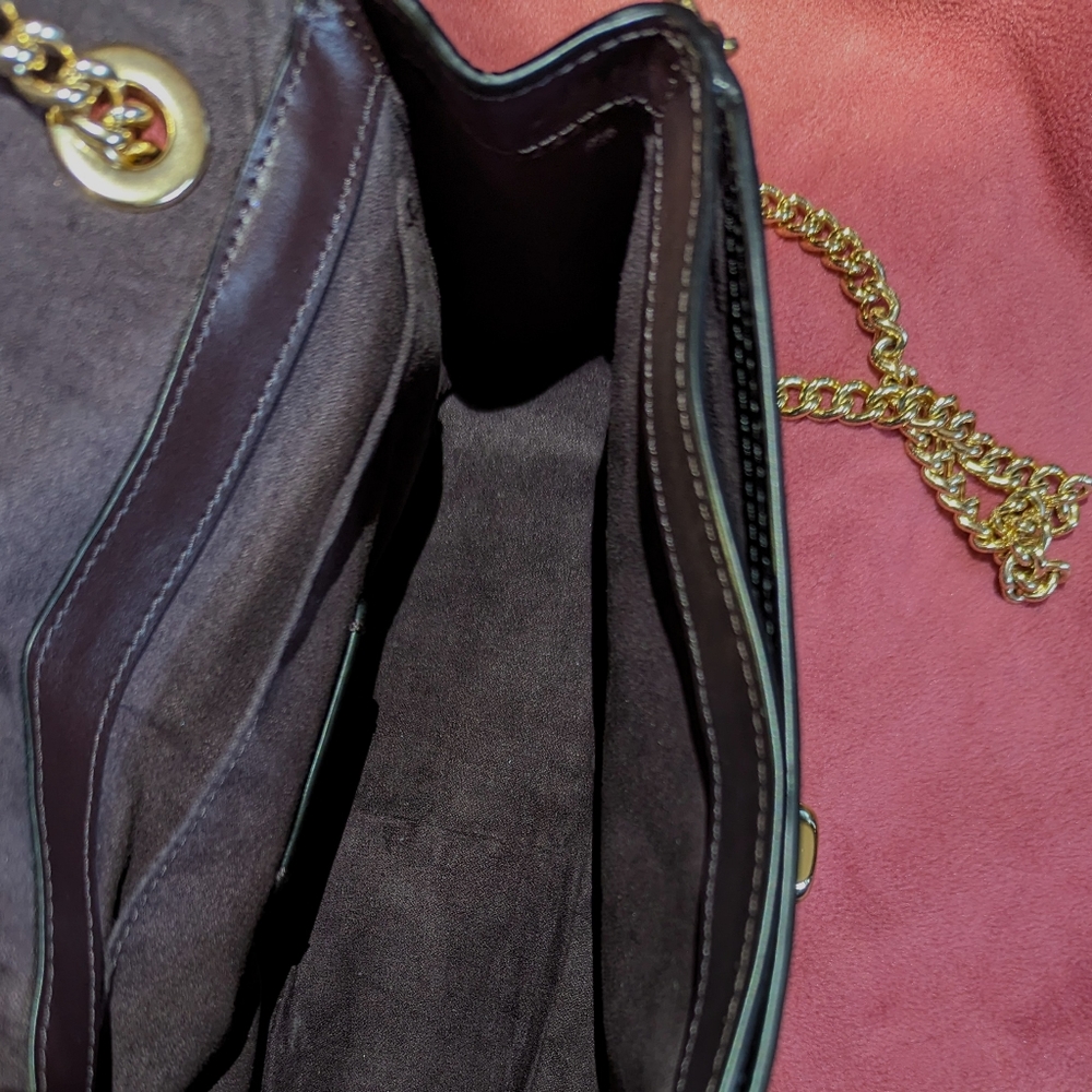 Vintage Coach Black Crocodile Purse With Gold Hardware And A Little Bling - Picture 9 of 9